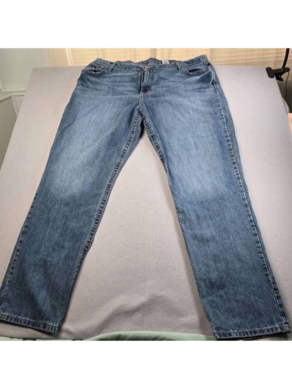 Cinch Black Label 2.0 Jeans Mens 46x36 Blue Wash Relaxed Fit Straight Leg Denim
